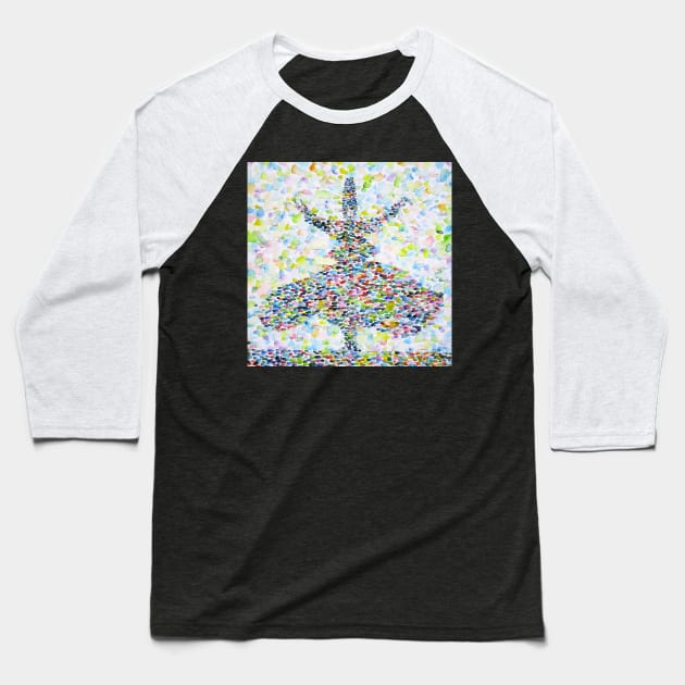 Whirling sufi - watercolor portrait Baseball T-Shirt by lautir